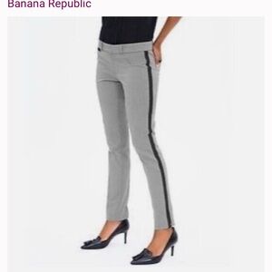 Banana Republic Sloan Curvy Fit Tuxedo Stripe Pants Size 8
